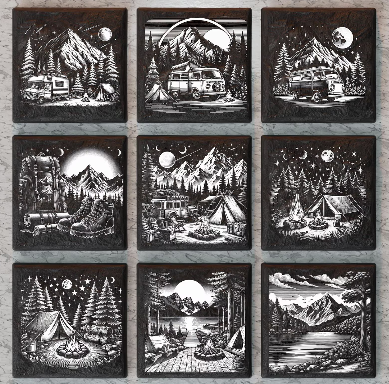 Slate Coasters (Square)