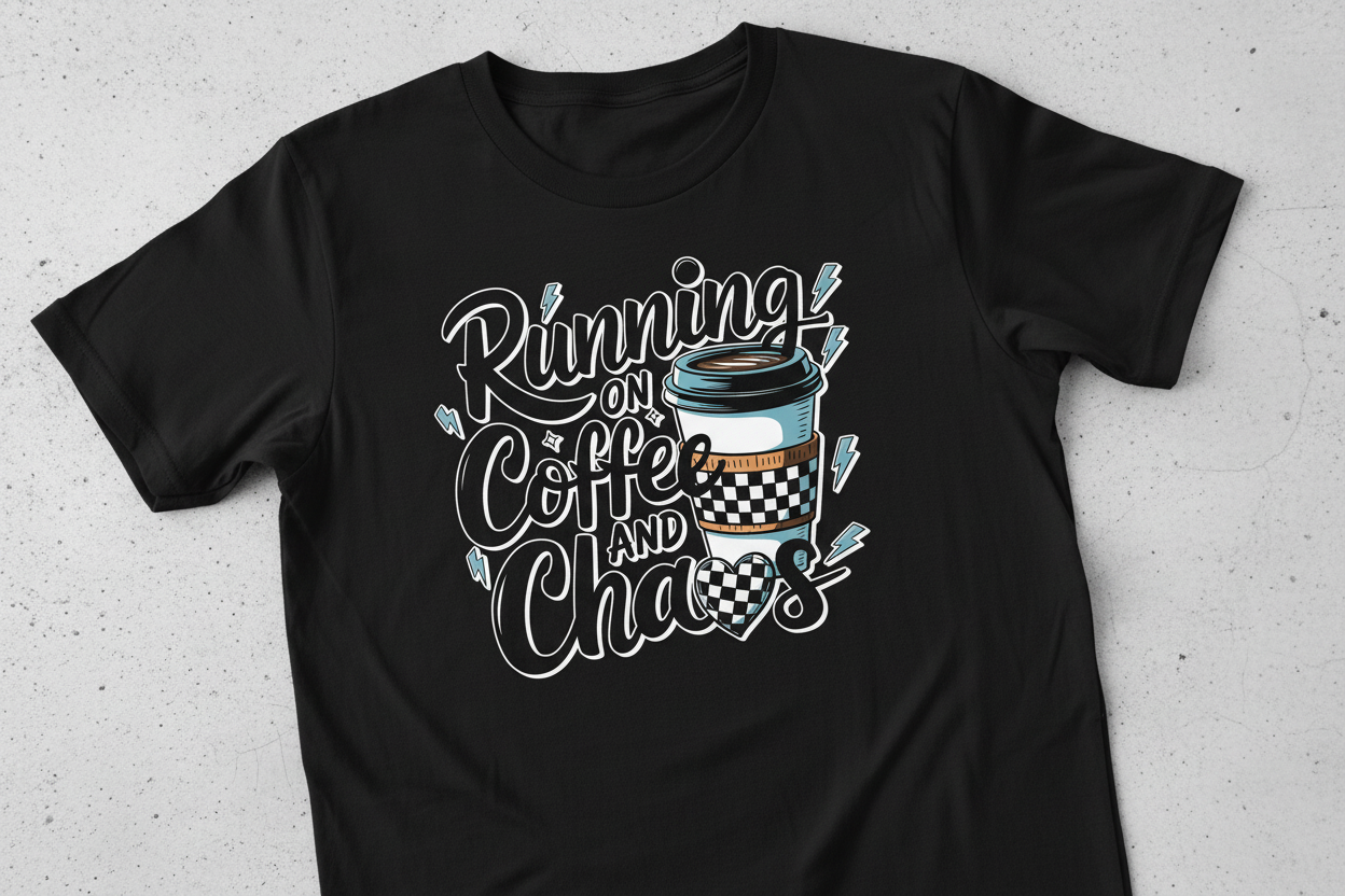 Running on Coffee & Chaos Tee