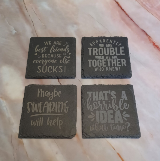 Slate Coasters (Square)