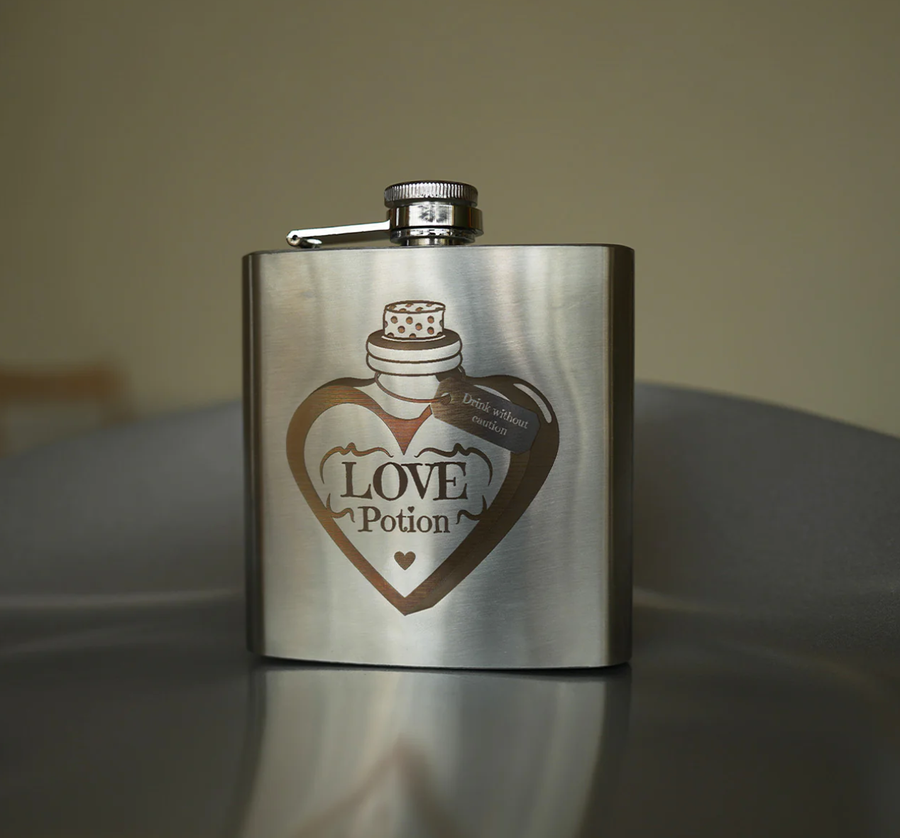 Custom Stainless Steel Whisky Flask (8oz) for Groomsmen, Best Man, Father's Day, Birthday Gift